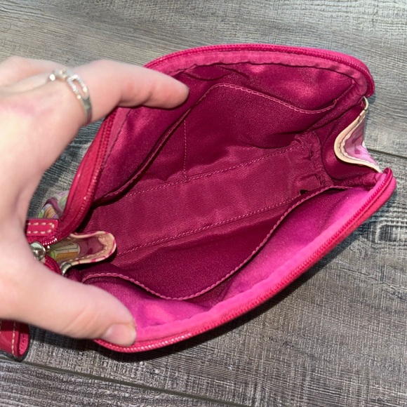 Coach Multicolor Leather Vanity Cosmetic Case Bag - Picture 2 of 9